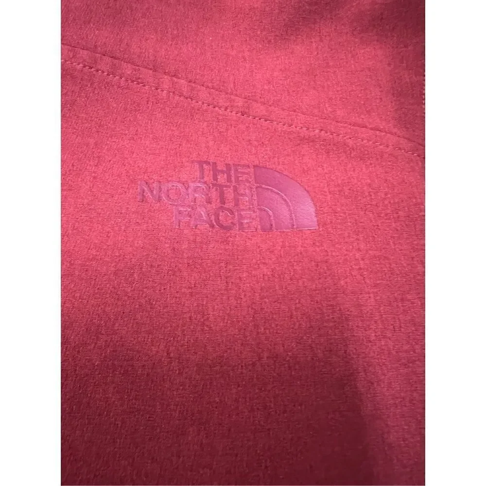 The north face softshell lightweight fast dry rdt zip up maroon burgundy jacket
